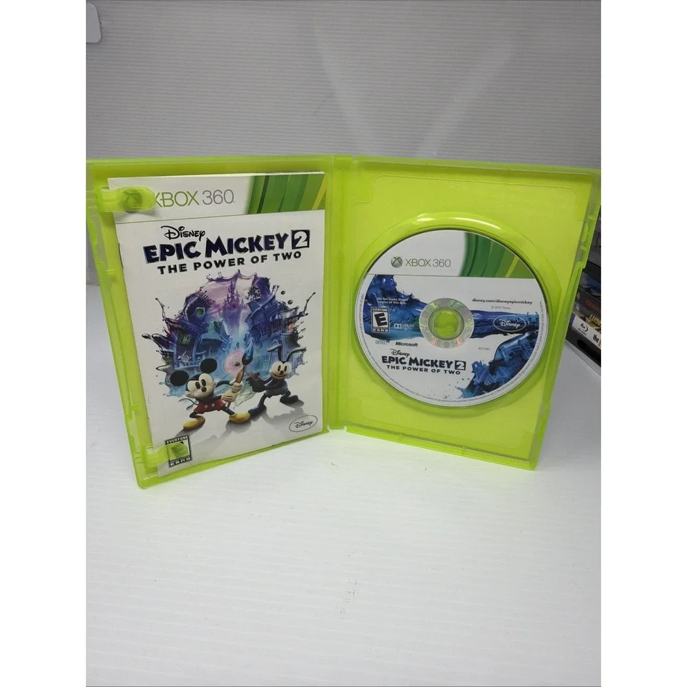 Disney Epic Mickey 2: The Power of Two‎ (Xbox 360, 2012) Complete Tested Working